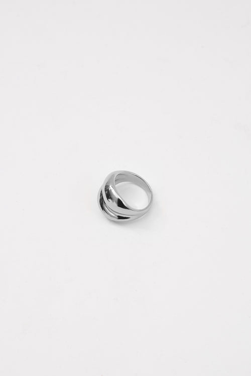 ripple dome ring / silver