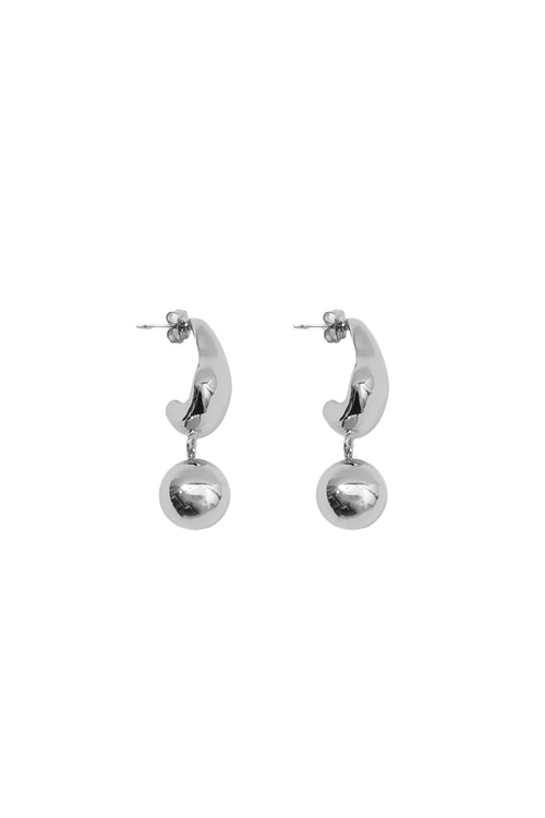 ripple drop earring / silver