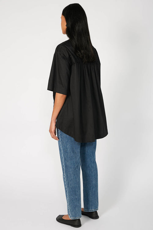 scope short sleeve top / black