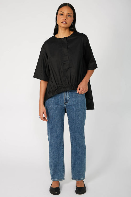 scope short sleeve top / black