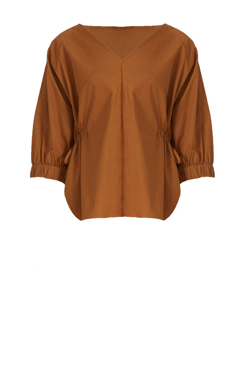 semblance top / tan brown