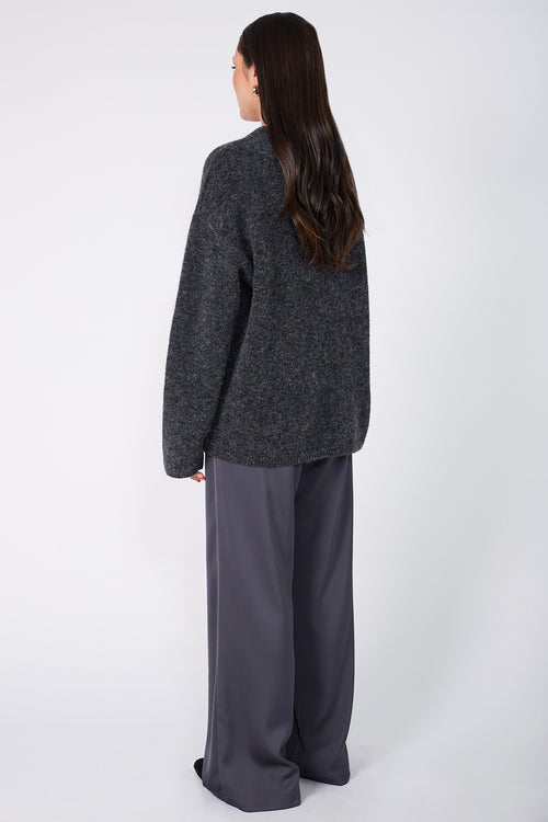 server sweater / dark charcoal marle
