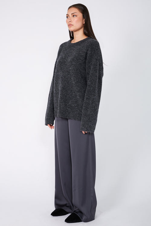 server sweater / dark charcoal marle