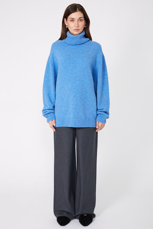 service sweater / cornflower blue marle