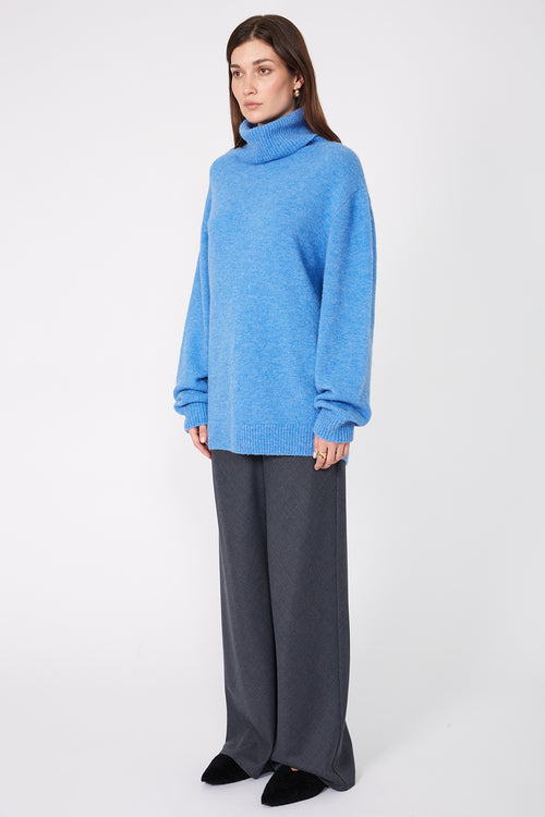 service sweater / cornflower blue marle