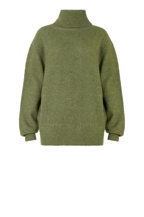 service sweater / moss green marle