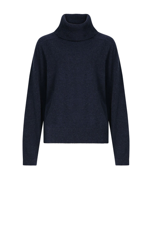 serving polo sweater / indigo blue