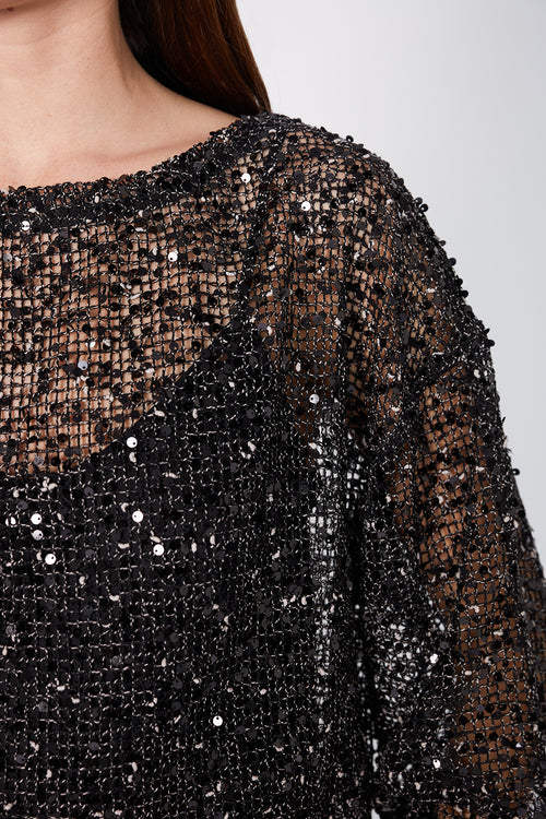 shimmered top / black shimmer