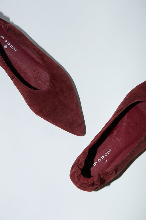 aim ballet flat / sangria