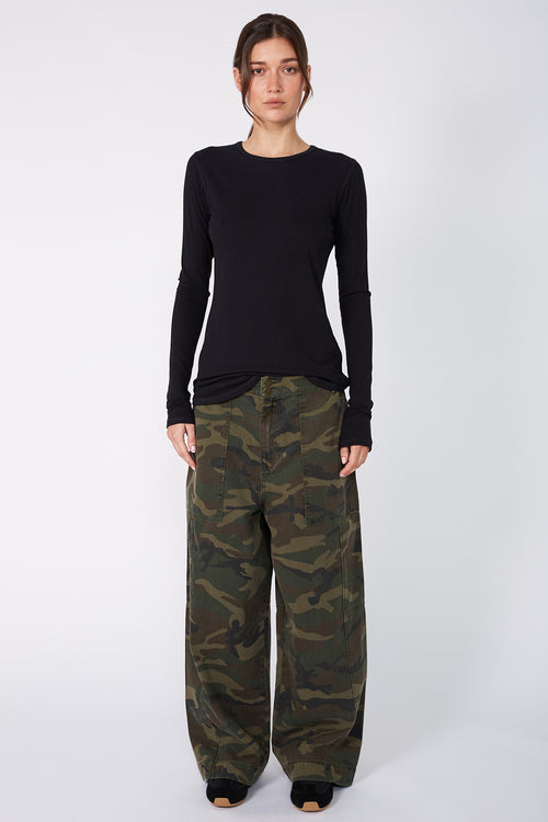 shy layering top / black
