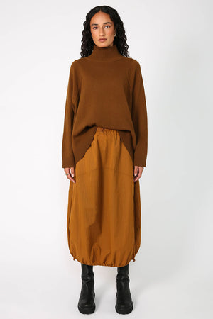 ash skirt / dark cumin
