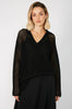 chain sweater / black