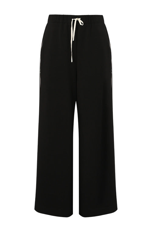 contrasted trackpant / black|ecru