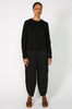 refine long sleeve tee / black