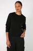 refine long sleeve tee / black