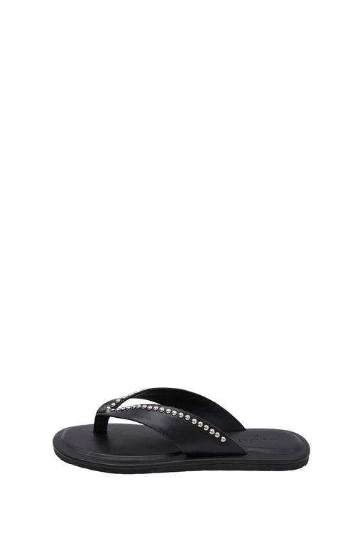 slant thong / black|silver