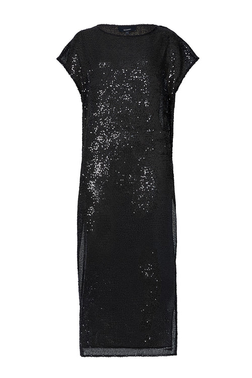sparkle layer tabard / black sequin
