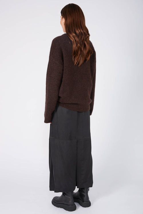 spin maxi skirt / black