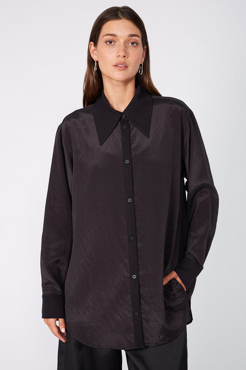splice shirt / black