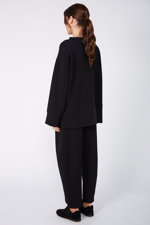 stepped sweat / black
