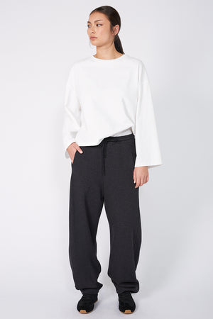 stride pant / dark charcoal marle