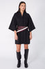stripe moochi scarf / aubergine