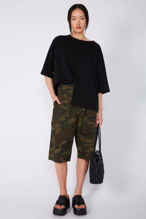 subside short sleeve sweat / black