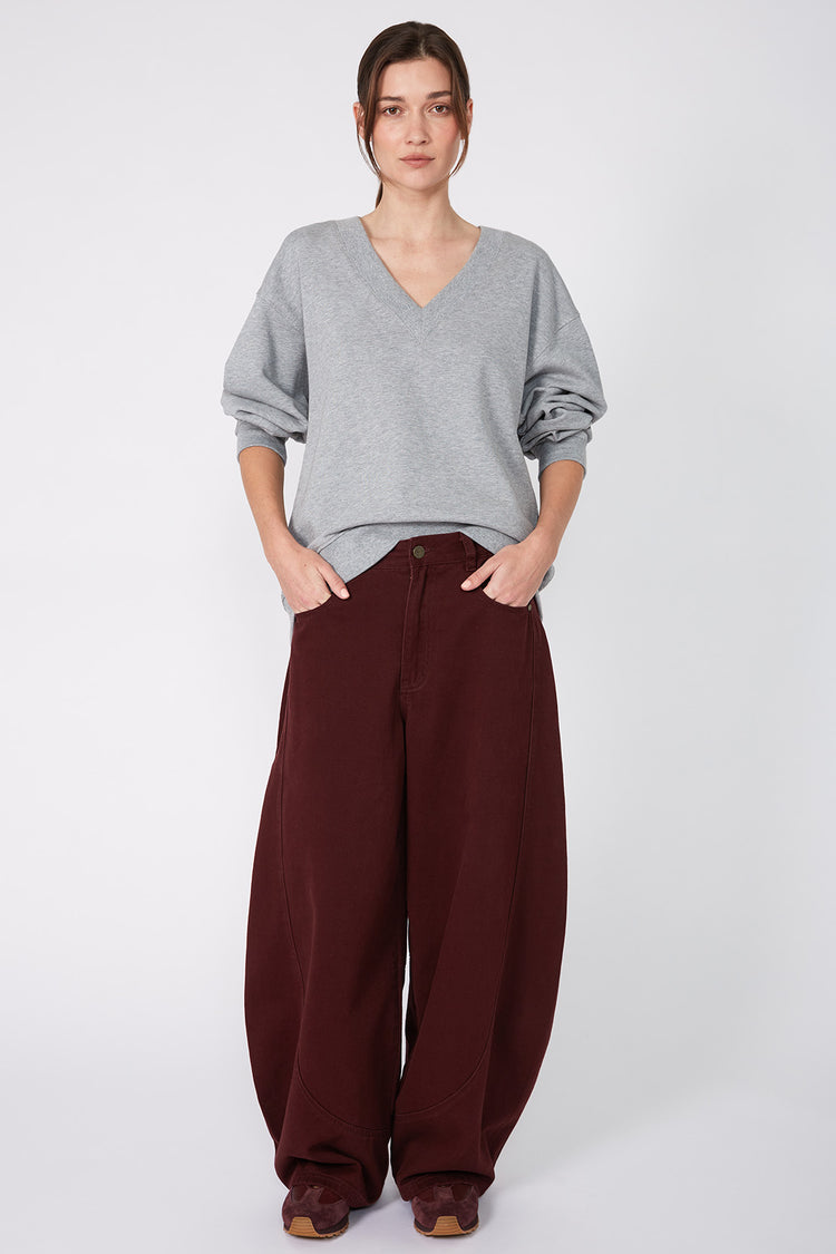 summit jean / dark sangria red | m o o c h i