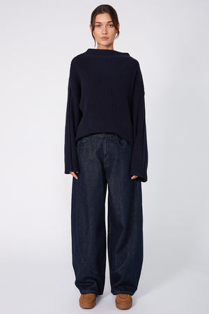 summit jean / raw indigo blue