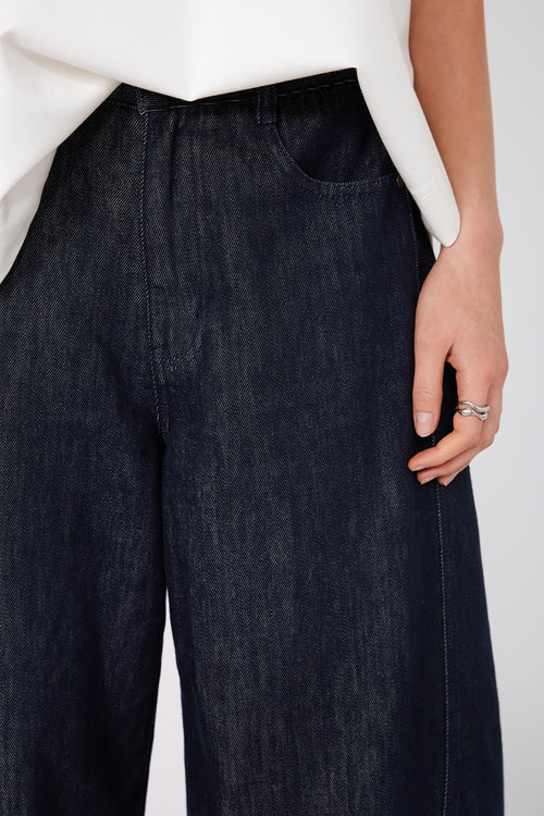 summit jean / raw indigo blue