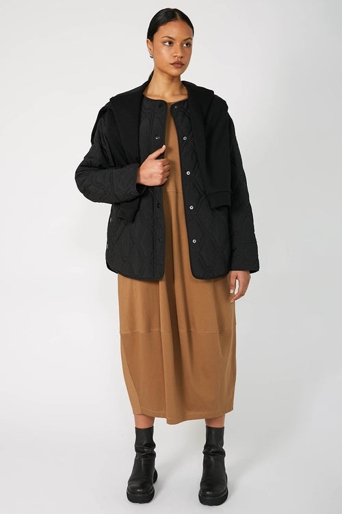 spin dress / pecan brown