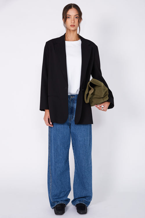 tabard blazer / black