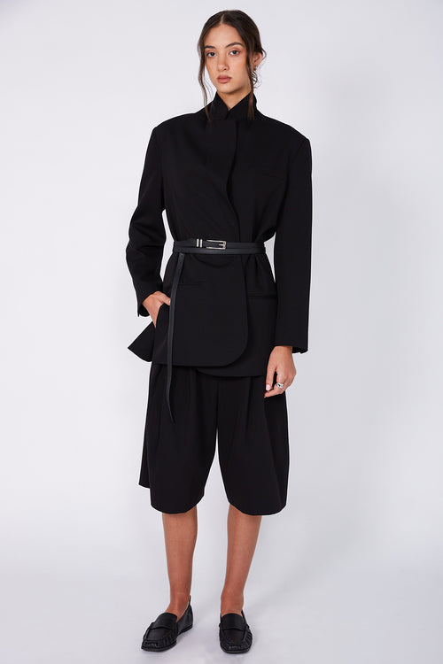 tabard blazer / black