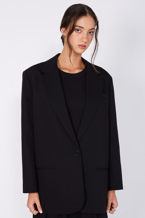 tabard blazer / black