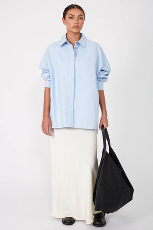 tabard shirt / oxford blue