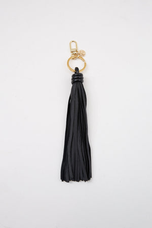 tassel keyring / black|gold