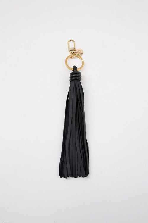 tassel keyring / black|gold