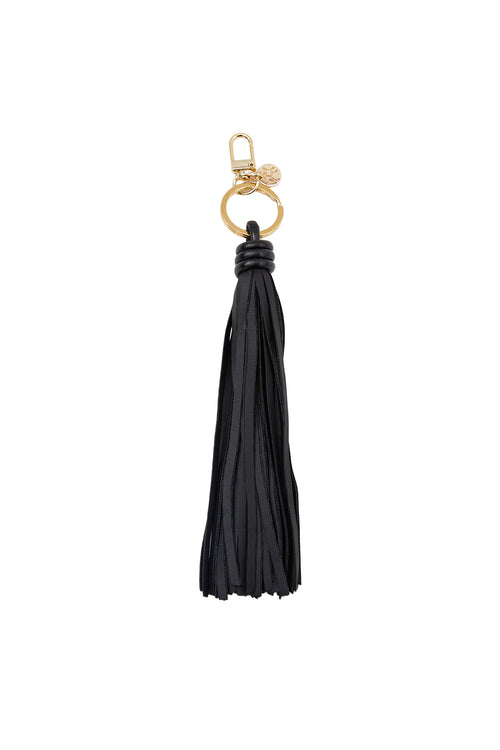 tassel keyring / black|gold