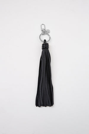 tassel keyring / black|silver