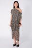 truss maxi dress / stone|chocolate|moss print