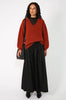 twined sweater / sumac orange