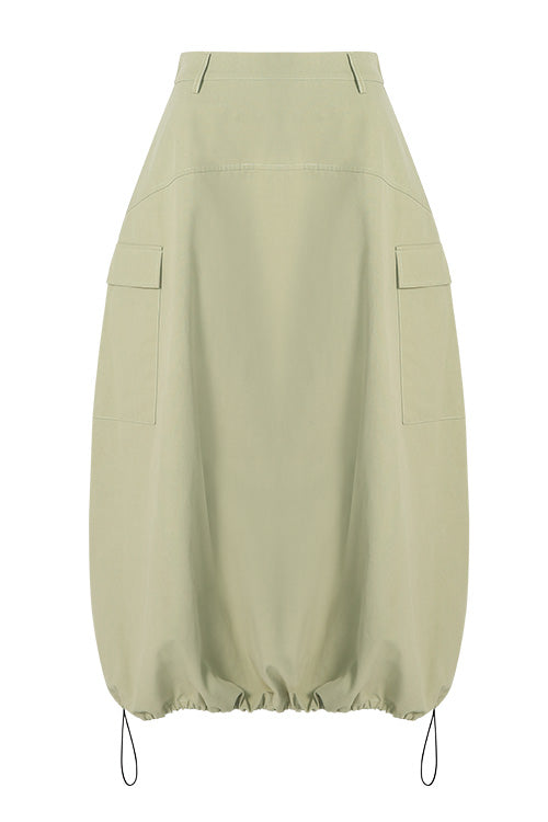 voter skirt / matcha green