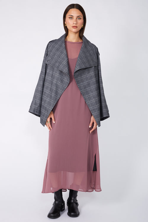 wisp midi dress / dusky mauve