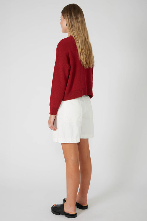 observe cardi / crimson red