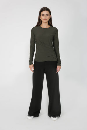 gorge top / khaki