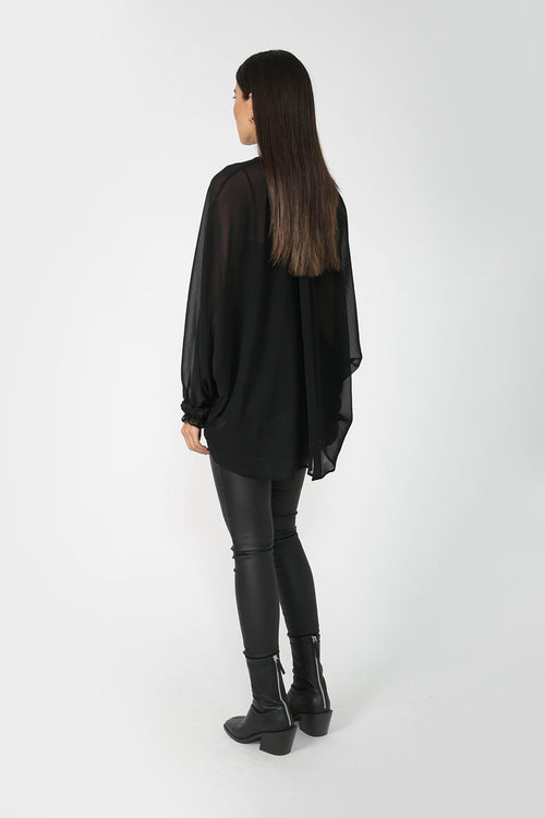chanted top / black