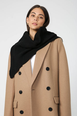 figment collar scarf / black