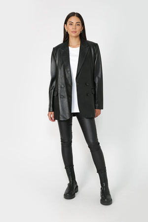 luxe bypass blazer / black