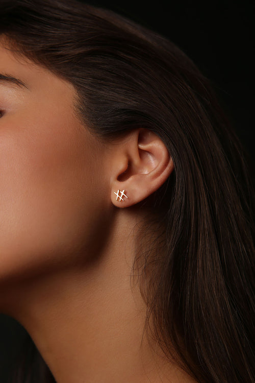 xx earrings / gold