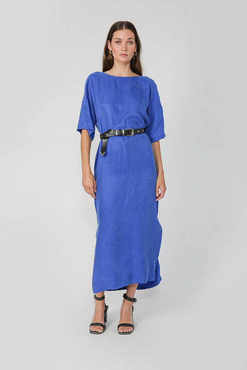 rotation dress / azure blue